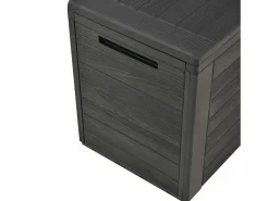 vidaxl Caja de almacenamiento de jardín 116x44x55 cm Gris antracita