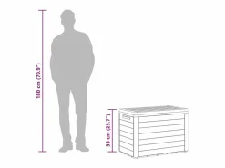 Caja de almacenamiento de jardín 78x44x55 cm^vidaxl