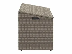 Caja de almacenamiento de jardín 110x50x58 cm resina tejida^ New