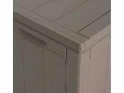 Armario De Jardín|Caja de almacenamiento de jardín 270 L Marrón PP aspecto madera