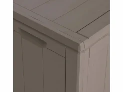 Armario De Jardín|Caja de almacenamiento de jardín 270 L Marrón PP aspecto madera