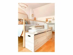 Astigarraga Caja de almacenamiento de pino en bruto 135 litros Beige Clearance