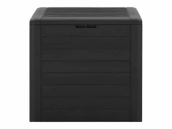 Caja de almacenamiento de jardín Marrón 58,5x46x55 cm Polipropileno^
