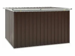 Baúl De Jardín|Caja de almacenamiento de jardín marrón 171x99x93 cm ES290546