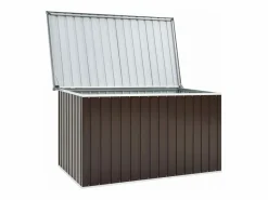 Baúl De Jardín|Caja de almacenamiento de jardín marrón 171x99x93 cm ES290546