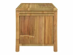 Caja de almacenamiento de jardín 60x52x55 cm Bambú Marru00f3n Hot