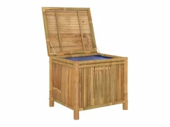 Caja de almacenamiento de jardín 60x52x55 cm Bambú Marru00f3n Hot