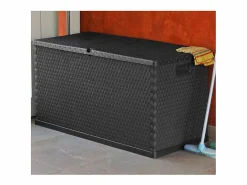 Armario De Jardín|Caja de almacenamiento de jardín Antracita 120x56x63 cm PP Ratán
