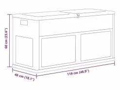 Armario De Jardín|Caja de almacenamiento para jardín 320 L Negro
