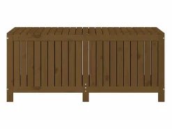 Caja de almacenamiento para jardín color marrón miel, 147 x 68 x 64 cm, madera de pino^ Clearance