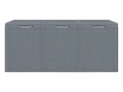 Armario De Jardín|Caja de almacenamiento para jardín de ratán PP de 270 L