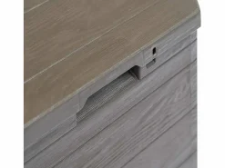 Caja de almacenamiento para jardín marrón de 90 l Marru00f3n Outlet