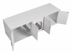Caja de Arena para Gatos SucceBuy, Muebles Ocultos de Madera, 57,9 Pulgadas, Color Blanco Hot