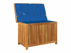 Caja de cojines para exterior 90x50x60,5 cm madera maciza de acacia Marru00f3n Online