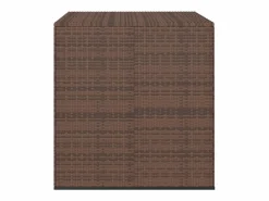 Caja de cojines para jardín de resina tejida 100x97,5x104cm Marrón^ Discount