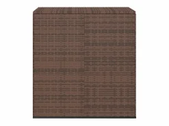 Caja de cojines para jardín de resina tejida 100x49x103,5cm Marrón^ Online