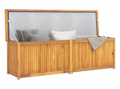 Armario De Jardín|Caja de jardín 175x50x55 cm Madera maciza de teca