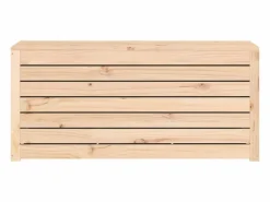 Caja de jardín 101x50,5x46,5 cm madera maciza de pino Marru00f3n Clearance