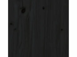 Caja de lavandería negra 88,5x44x76 cm Madera maciza de pino^ Hot