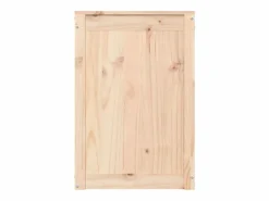 Caja de lavandería 44x44x66 cm Madera maciza de pino^ New