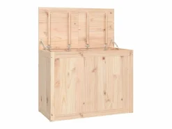 Caja de lavandería 88,5x44x66 cm Madera maciza de pino^