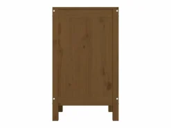 Cesto De Ropa|Caja de ropa marrón miel 44x44x76 cm Madera maciza de pino