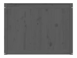 Caja de ropa sucia 88,5x44x66 cm Madera maciza de pino Gris Hot