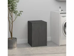 Cesto De Ropa|Caja de ropa sucia 44x44x66 cm Madera maciza de pino