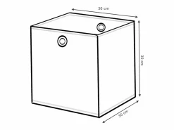 Vicco Caja plegable /amarillo 30x30x30 Rojo Online