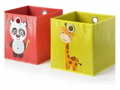 Vicco Caja plegable /amarillo 30x30x30 Rojo Online