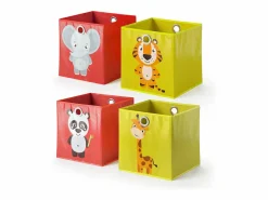 Vicco Caja plegable /amarillo 30x30x30 Rojo Online