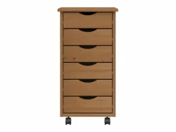 Cajonera con ruedas MOSS madera maciza pino marrón miel^vidaxl Online