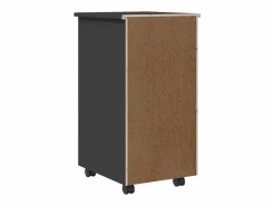 vidaxl Cajonera De Escritorio|Cajonera con ruedas MOSS madera maciza de pino