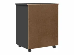 vidaxl Cajonera De Escritorio|Cajonera con ruedas MOSS madera maciza de pino
