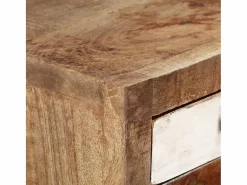 vidaxl Armario De Jardín|Cajonera de madera maciza reciclada 45x30x105 cm