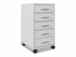 Cajonera de oficina con ruedas 5 cajones^vidaxl Clearance