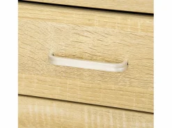 Vinsetto Cajonera De Escritorio|Cajonera de oficina madera natural 40x36x65 cm
