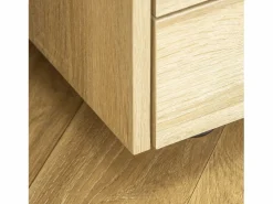 Vinsetto Cajonera De Escritorio|Cajonera de oficina madera natural 40x36x65 cm