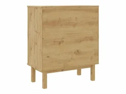 Cajonera OTTA madera maciza de pino 76,5x39,5x90 cm^vidaxl Clearance