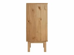 vidaxl Cómoda|Cajonera OTTA madera maciza de pino marrón y 45x39x90 cm