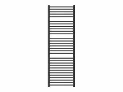 Calentador de toallas Design, 600 x 1800 mm, antracita, conexión lateral, forma curva^LuxeBath Outlet