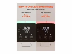Calentador de Toallas 20 L SucceBuy, Cubo Secatoallas para Baño, con Pantalla LED, Regulación de Temperatura, Temporizador y Bloqueo de Seguridad^ Sale