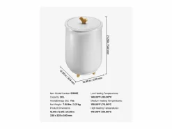 Calentador de Toallas 20 L SucceBuy, Cubo Secatoallas para Baño, con Regulación de Temperatura, Temporizador 20/40/60/90 min e Indicador LED Gris Hot