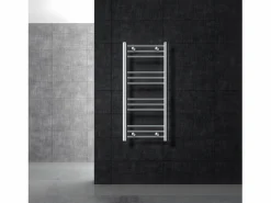 Calentador de toallas Sahara Design, 400 x 800 mm, cromado, conexión lateral, forma recta^LuxeBath New