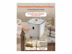 Calentador de Toallas SucceBuy 25 L, Cubo Secatoallas para Baño, con Pantalla LED, Regulación de Temperatura y Temporizador 20/40/60/90 min Gris Sale