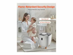 Calentador de Toallas SucceBuy 25 L, Cubo Secatoallas para Baño, con Pantalla LED, Regulación de Temperatura y Temporizador 20/40/60/90 min Gris Sale