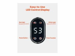 Calentador de Toallas SucceBuy 25 L, Cubo Secatoallas para Baño, con Pantalla LED, Regulación de Temperatura y Temporizador 20/40/60/90 min Gris Sale
