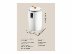 Calentador de Toallas SucceBuy 20 L, Cubo Secatoallas para Baño Spa, con Pantalla LED, Regulación de Temperatura, Bloqueo de Seguridad^ Sale
