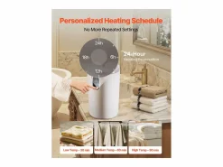 Calentador de Toallas SucceBuy 20 L, Cubo Secatoallas para Baño Spa, con Pantalla LED, Regulación de Temperatura, Bloqueo de Seguridad^ Sale