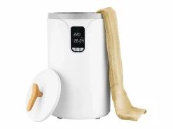 Calentador de Toallas SucceBuy 20 L, Cubo Secatoallas para Baño Spa, con Pantalla LED, Regulación de Temperatura, Bloqueo de Seguridad^ Sale